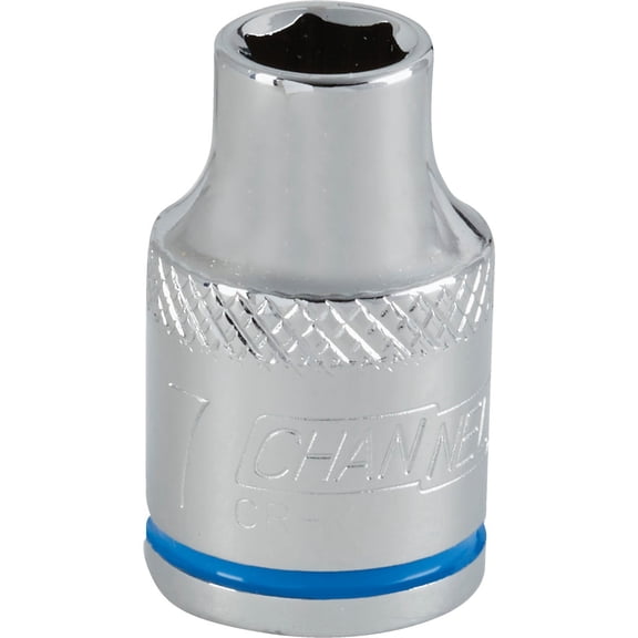 Channellock 3/8" Drive 7 mm 6-Point Shallow Metric Socket