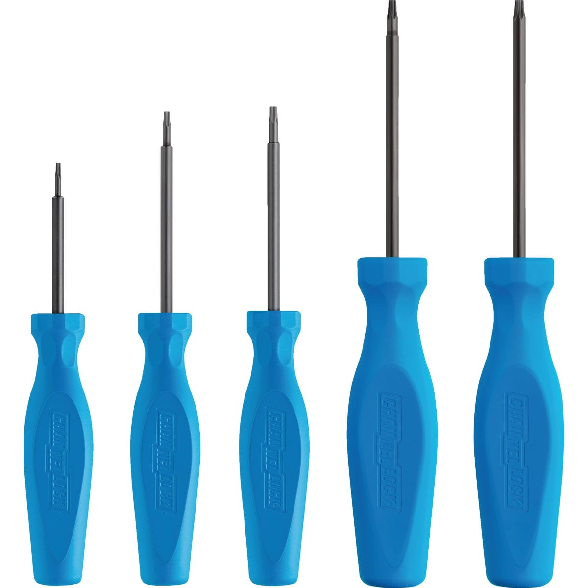 Channellock 5pc Precision Torx Screwdriver Set TP-5H - Non-Magnetic, Ergonomic Grip - Made in USA
