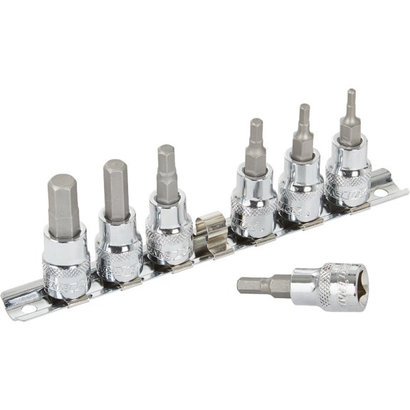 Channellock 7-Piece 3/8 In. Drive Hex Socket Bit Set - Single Pack