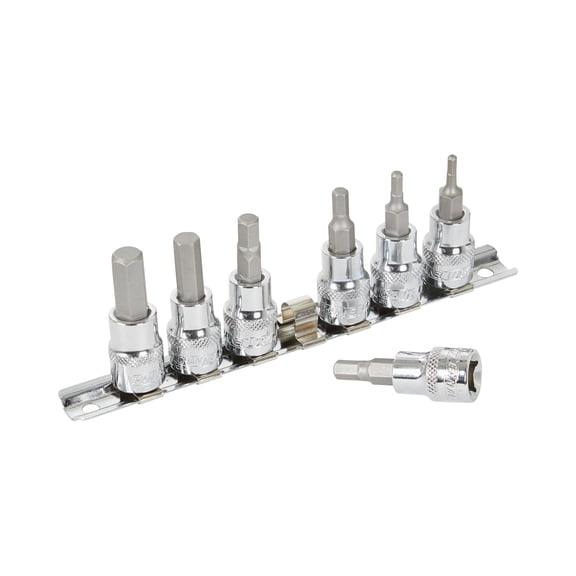Channellock 7-Piece 3/8 In. Drive Metric Hex Bit Socket Set - Single Pack