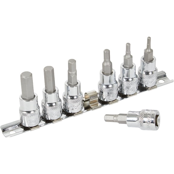 Channellock Products Metric 3/8" Drive 6-Point Hex Bit Socket Set (7-Piece)