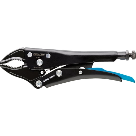 Channellock 7in CURVED JAW LOCKING PLIERS W/ CUTTER  Heavy-Duty Construction, Professional Use