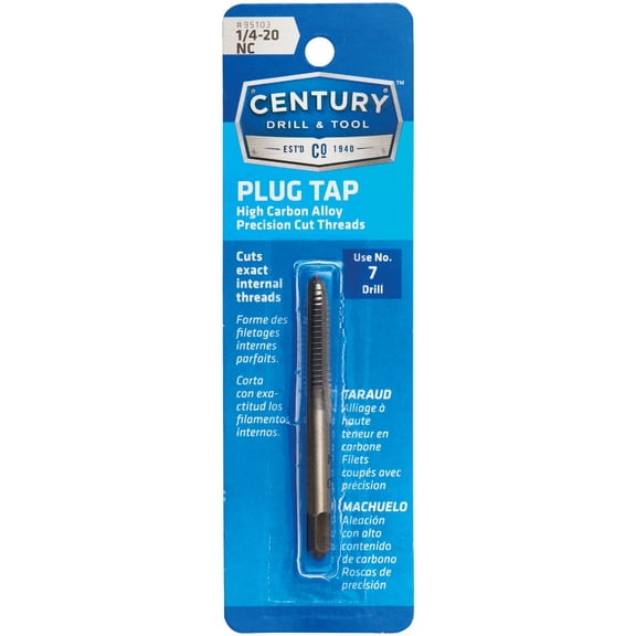 Channellock 8120 Thread-Milling Tap - 1/4-20 NC Plug, Plug Style