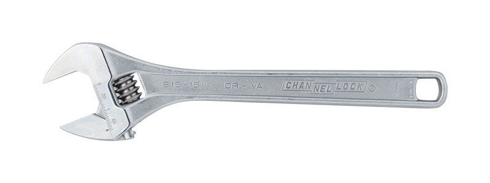 Channellock 15 in. L Metric and SAE Adjustable Wrench 1 pc.