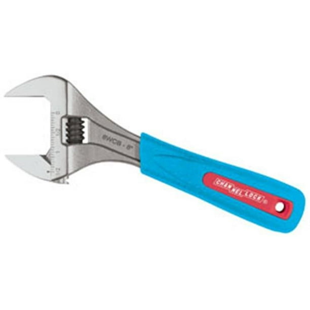 Channellock 8WCB 8 in. Chrome/Nickel Finish Steel Adjustable Wrench