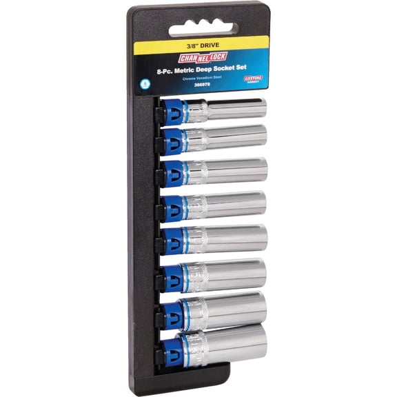 Channellock Products Metric 3/8" Drive 6-Point Deep Socket Set (8-Piece)