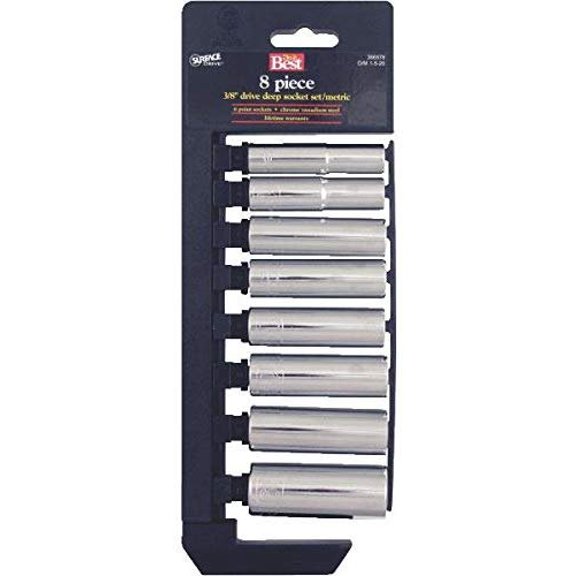 Channellock Products Metric 3/8" Drive 6-Point Deep Socket Set (8-Piece)