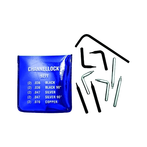 Channellock Snap Ring Pliers Tip Kits, Internal And External, Steel 1