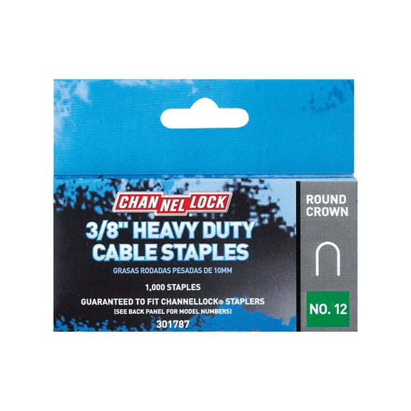 Channellock T25 Cable Staple - Single Pack Indoor & Outdoor Use, NEC-Compliant