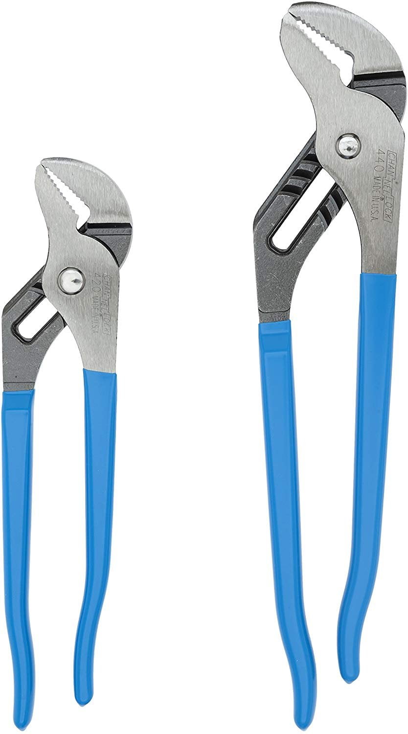 Channellock TG-1 2 Piece 9-1/2-Inch and 12-Inch Tongue and Groove Plier Gift Set — Residential Use, Standard Application