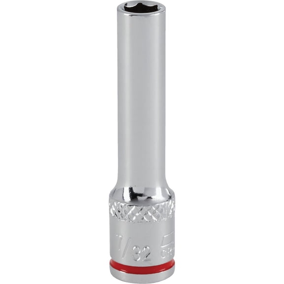 Channellock Triple Square Drive Socket - Chrome Vanadium Steel, Deep Socket - 1/4" Drive, 7/32"