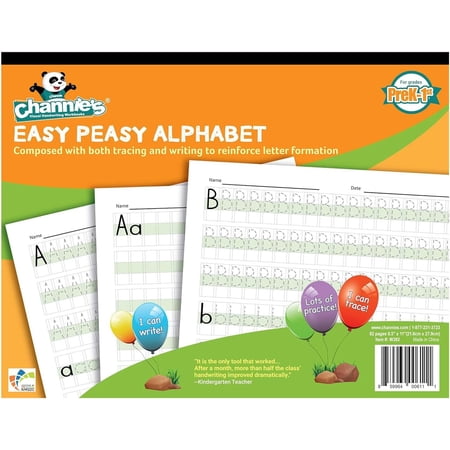 Channie’s Easy Peasy Alphabet Learning Books, Color-Coded Tracing and Handwriting Workbooks for Kids price history and forecast - Channie's W302