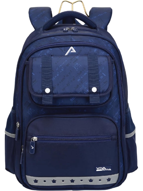 Channie’s High-End 17” Waterproof Ergonomic Backpack – Durable with Strong Back Support & Extra Pockets-Blue