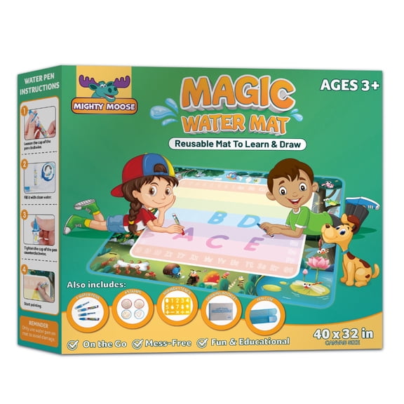 Channies Mighty Moose Magic Water Drawing Board for Kids with Drawing Kit, 40 x 32