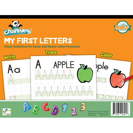 Channie's My First Letters, Practice Handwriting & Printing Workbook, Paperback
