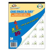 Channie’s One Page A Day Single-Digit Math Multiplication Practice Activity Book, Learning Books for Kids