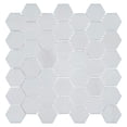 thumbnail image 1 of Channing Pearl Gray 2-in. Marble Honeycomb Polished Natural Stone Mosaic Wall and Floor Mosaic Tile, 1 of 6