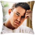 thumbnail image 1 of Channing Tatum Pillowcase Soft Comfortable Pillow covers with Zipper Pillow Protectors 18x18 inch, 1 of 5