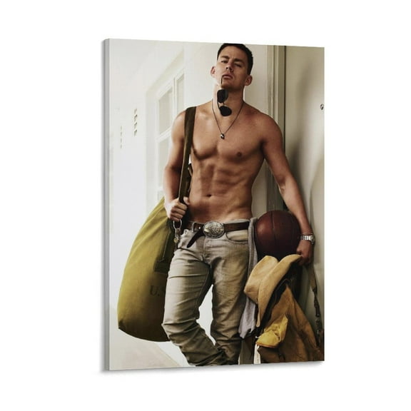 Channing Tatum Poster Canvas Poster Print Photo Art Painting Canvas Poster Home Decorative Bedroom Modern Decor Posters Gifts 08x12inch(20x30cm)