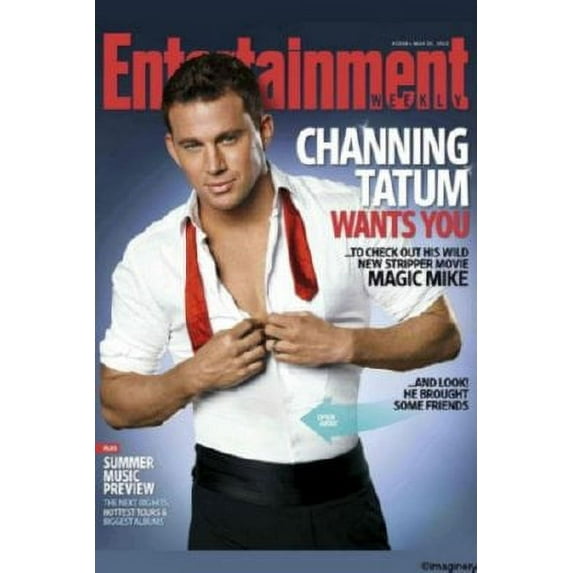 Channing Tatum Poster Entertainment Weekly 16in x 24in Poster Square Adults Western Graphic
