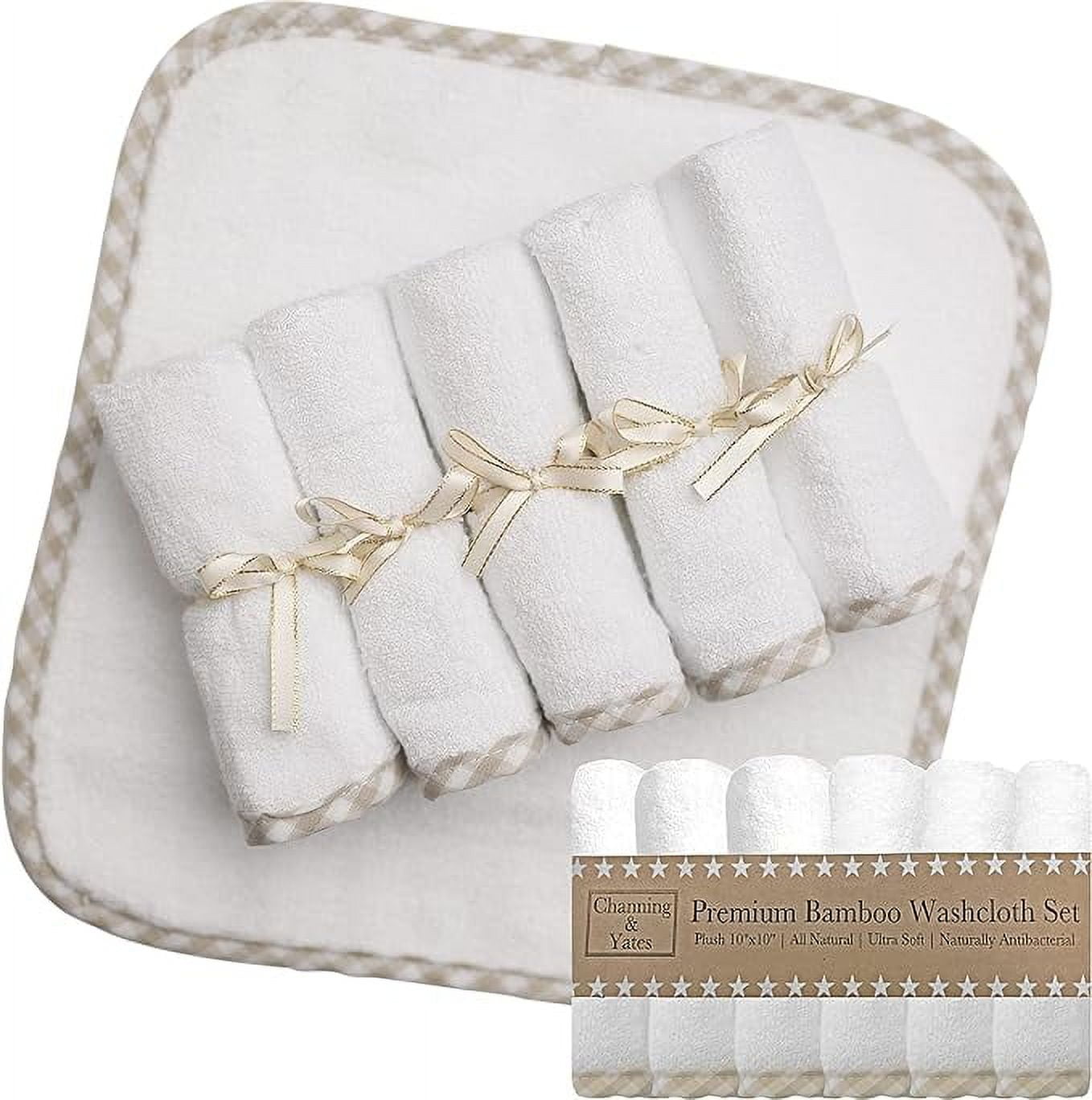 Channing & Yates Premium Organic Baby Washcloth Set - (6 Pack Wash ...