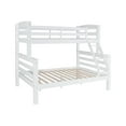 thumbnail image 1 of Channon kids Twin Over Full Bunk Bed with Built-In Ladder, White, 1 of 16