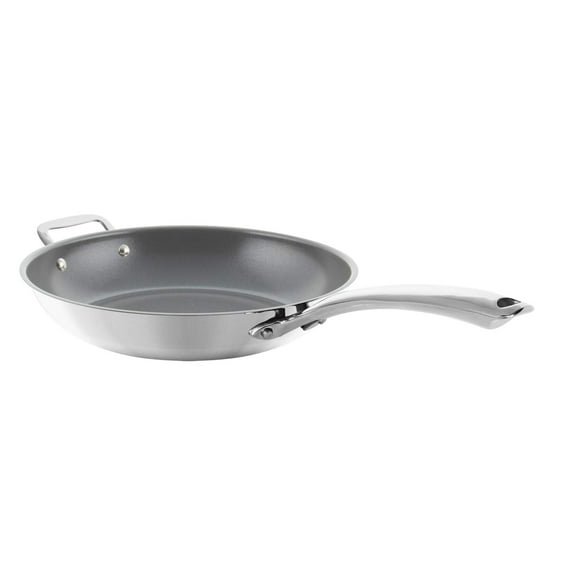 Chantal 3.Clad 11 inch Tri-Ply Stainless Steel Fry Pan with Ceramic Nonstick Coating