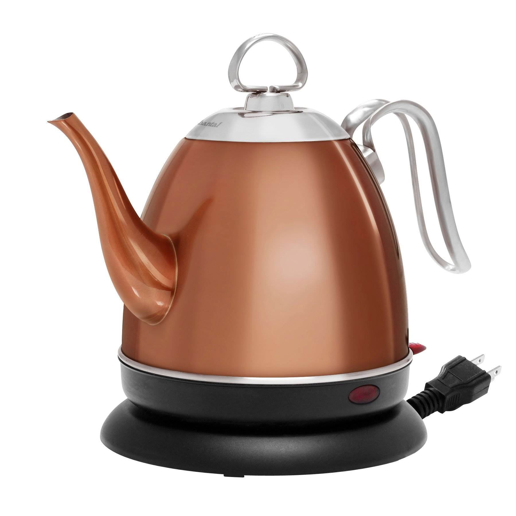 ROZKOP Electric Tea Kettle Double Wall 304 Stainless Steel 1.7L Hot Water  Boiler, 1500W Water Kettle with Auto Shut-Off & Boil Dry Protection