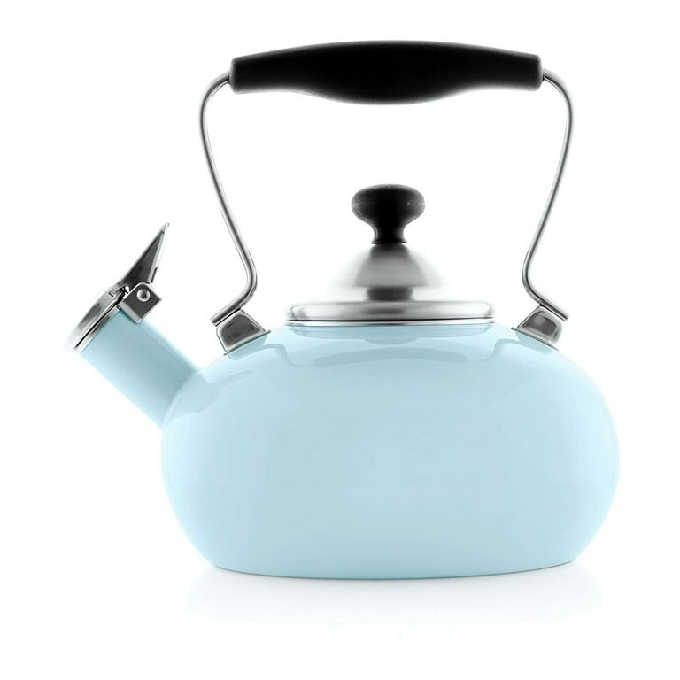 Chantal Vintage White Steel Enamel Tea Kettle + Reviews