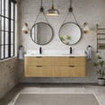 thumbnail image 1 of Chantal 60" Floating Bathroom Vanity Oak, 1 of 11