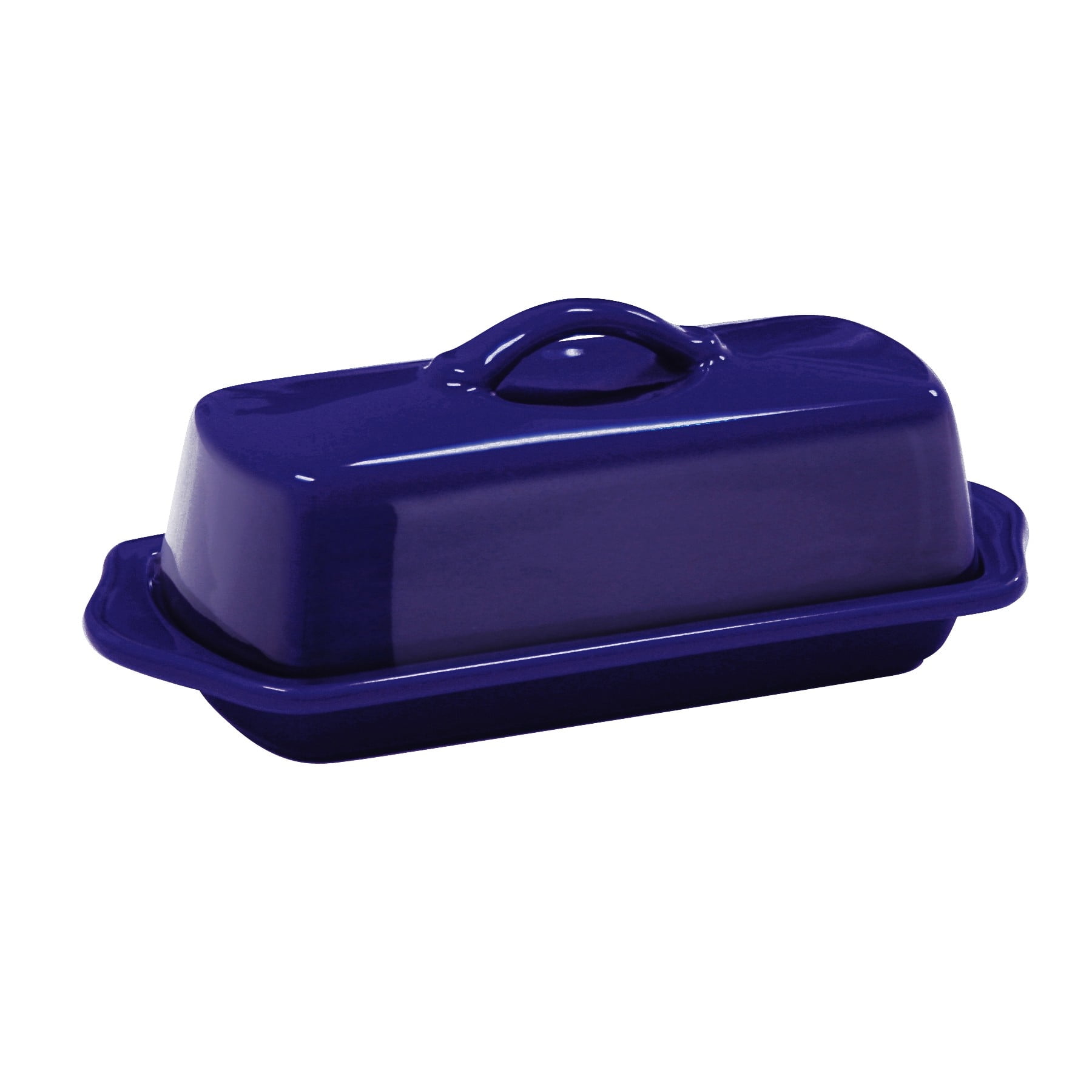 Cobalt blue shop butter dish