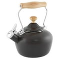 thumbnail image 1 of Chantal Enamel-on-Steel 1.8-qt. Carina Wood Teakettle, Matte Black, 1 of 9