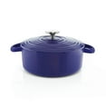 thumbnail image 1 of Chantal Enameled Cast Iron Cookware, 3 quart Dutch Oven, Cobalt Blue, 1 of 3
