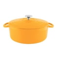 thumbnail image 1 of Chantal Enameled Cast Iron Cookware, 7 quart Dutch Oven, Marigold, 1 of 7