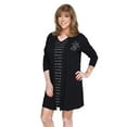 thumbnail image 1 of Chantal Lacroix - “Maman” Bathrobe, Soft and Supple Fabric, Black, 1 of 1