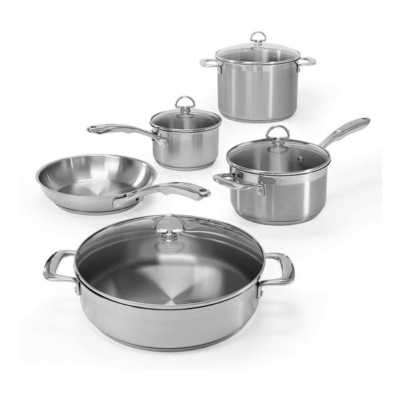 Chantal SLIN-9 Induction 21 Steel 9 Piece Cookware Set