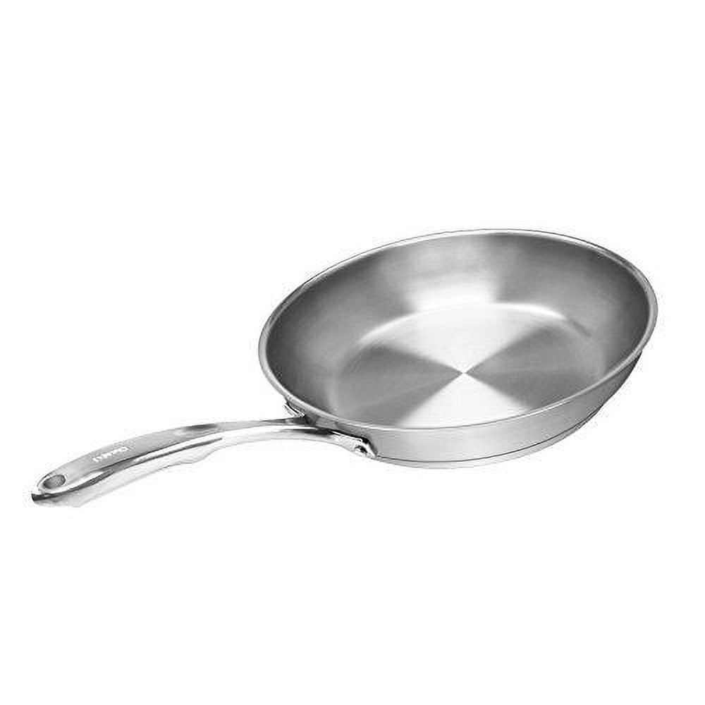 stainless steel frypan uncoated 24 cm medium induction –