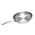 thumbnail image 1 of Chantal SLIN63-24 Magnetic Induction 21 Steel Fry Pan 10" Ergonomic Dripless, 1 of 2
