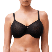 Chantelle C Magnifique Seamless Minimizer Underwire Bra C18910, 34J, Black
