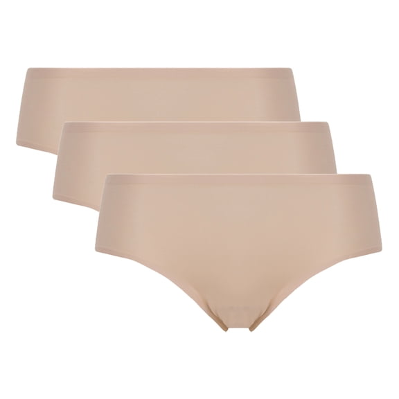 Chantelle Damen Shorty Pack Of 3 - Softstretch, Seamless, Invisible, One Size Nude 36-44