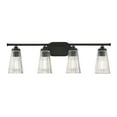 thumbnail image 1 of Chantilly 4-Light Bathroom Vanity Light in Matte Black, 1 of 5