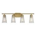 thumbnail image 1 of Chantilly 4-Light Bathroom Vanity Light in Warm Brass, 1 of 5