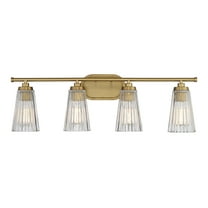 Chantilly 4-Light Bathroom Vanity Light in Warm Brass