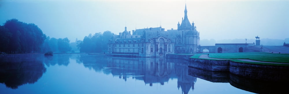 Chantilly Castle lle-de-France France Canvas Art - Panoramic Images (36 x 12)