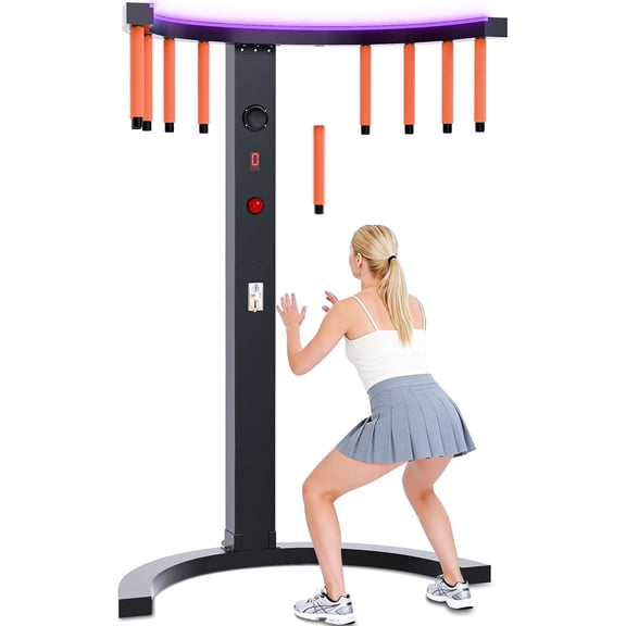 Chantmo Catching Stick Game Hand Eye Coordination 2 Player Challenges 3 Modes 10 Speed Levels MP3 LED for Parties Business Events Game Rooms