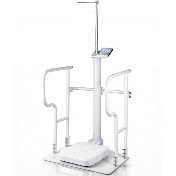 Chantmo Standing Scale with Balance Handle 440 lbs LED Display USB Rechargeable for Seniors Home Office