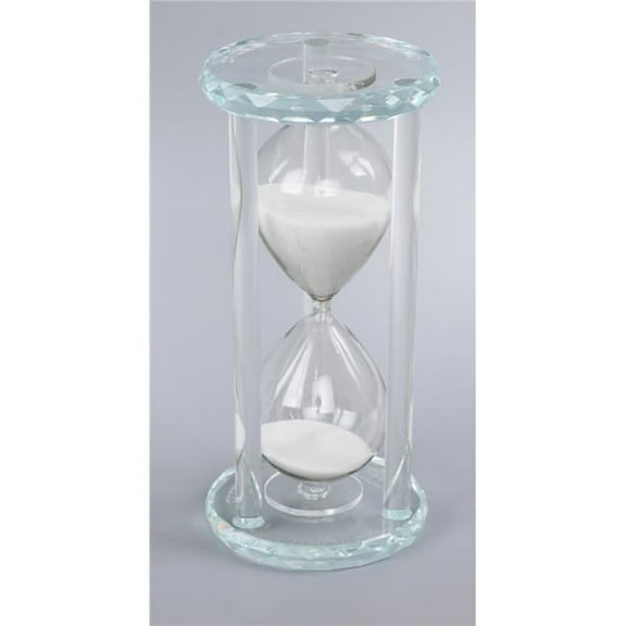 Chanuka Crystal Menorah with 30 Minutes Sand Timer