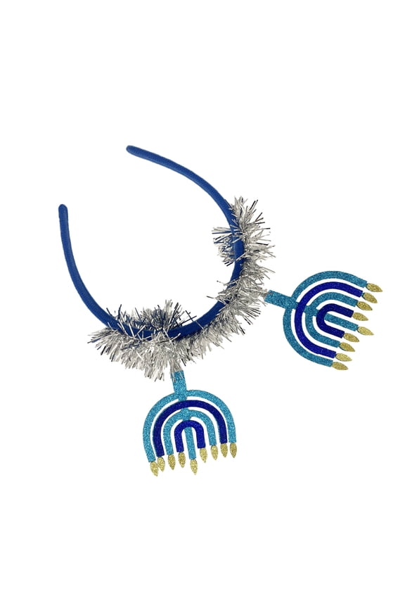 Chanukah Decorative Headgear Simulation Menorah Headband Hair Tiaras Holiday Party Headpiece Carnivals Headwear