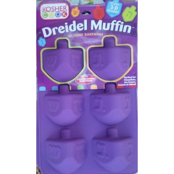 Chanukah Dreidal Form Silicone Muffin Pan
