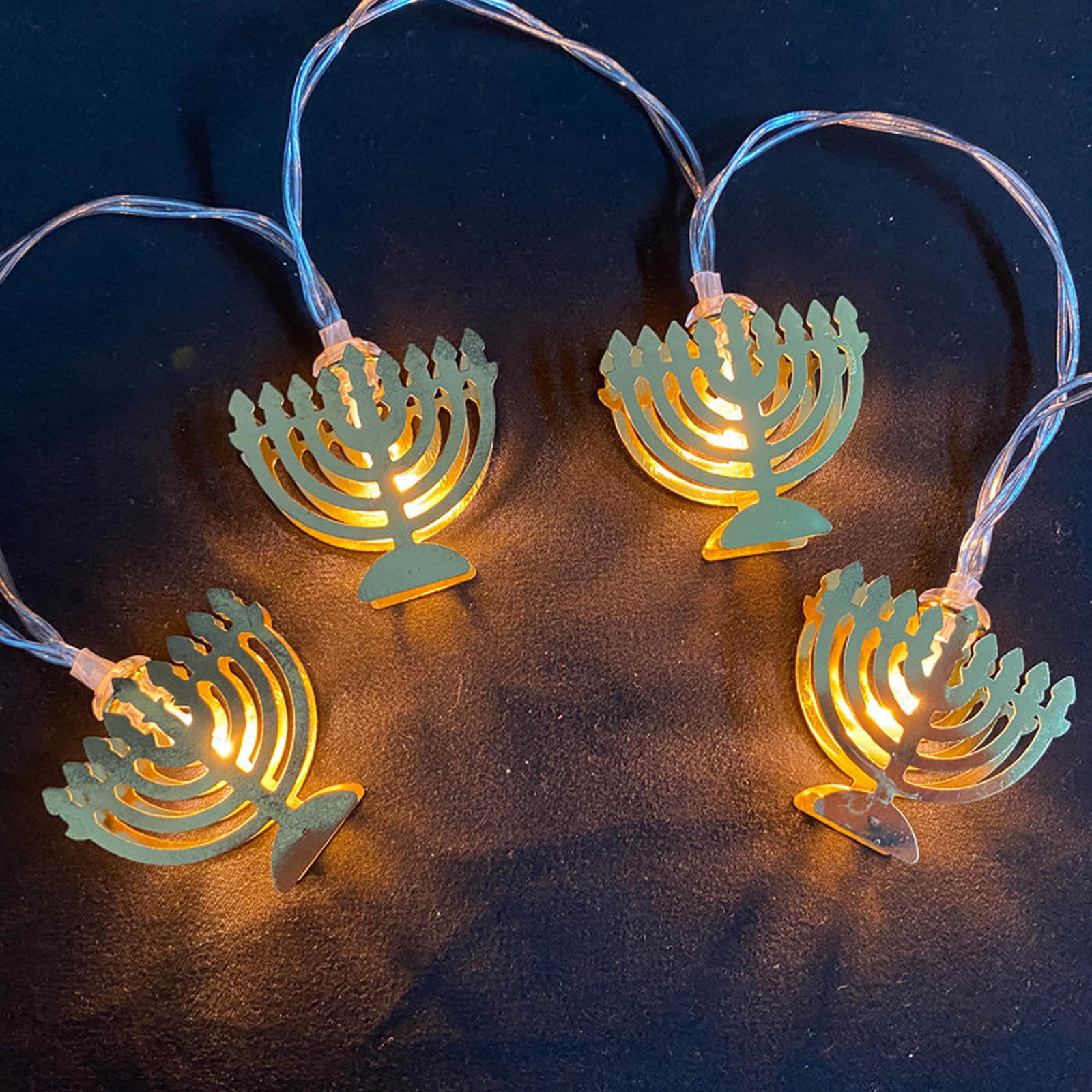 Chanukah Hanukkah String Party Light Candlestick Battery Operated For